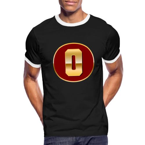 Letter O – Capital Varsity Alphabet Monogram - Men's Ringer T-Shirt