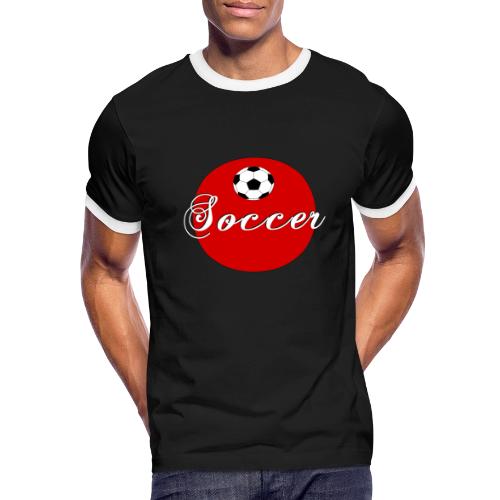 Soccer: Goal Circle - Men's Ringer T-Shirt