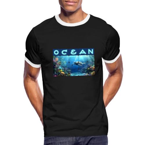 Ocean: Turtle Drift - Men's Ringer T-Shirt
