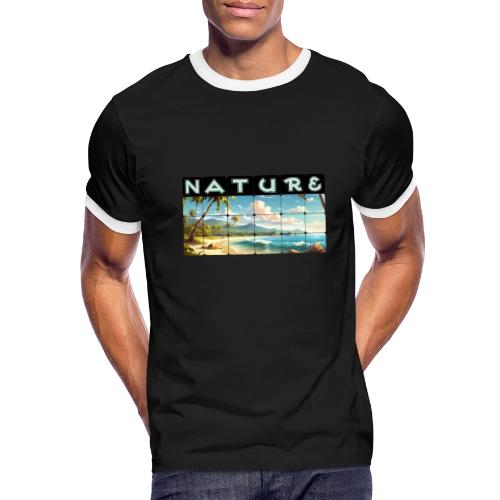 Nature: Sun-Kissed Shore - Men's Ringer T-Shirt