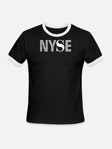 Nyse New York Stock Exchange - Men's Ringer T-Shirt - black/white