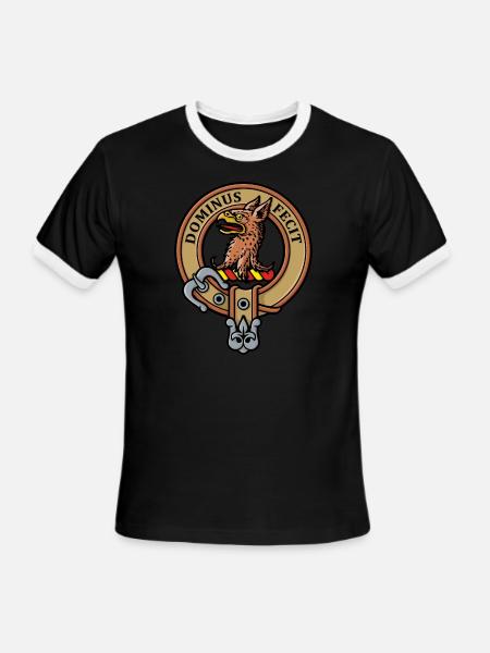 Clan Baird Crest - Men's Ringer T-Shirt - black/white