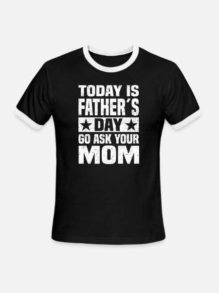 papa - Men's Ringer T-Shirt - black/white