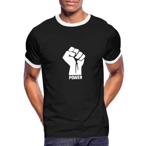 Black Power Fist - Men's Ringer T-Shirt