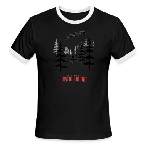 Joyful Tidings Christmas T-Shirt - Men's Ringer T-Shirt