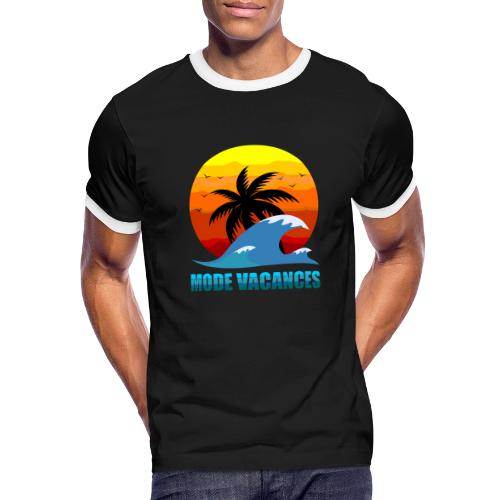 Vacation Mode: Tropical Escape - Men's Ringer T-Shirt