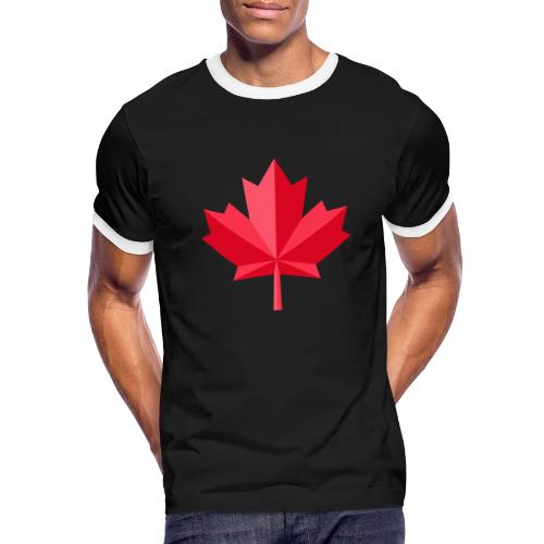 Canadian red maple leaf - Men's Ringer T-Shirt