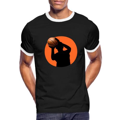 Basketball: Focused Precision - Men's Ringer T-Shirt
