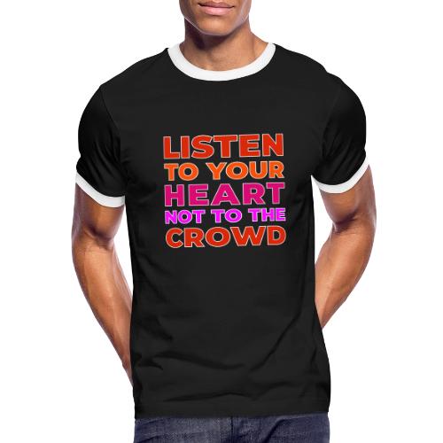 Heart Over Hype - Men's Ringer T-Shirt