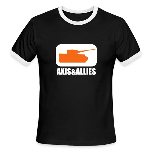 Axis & Allies Tank Logo - Dark - Men's Ringer T-Shirt