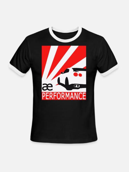 ae performance - Men's Ringer T-Shirt - black/white