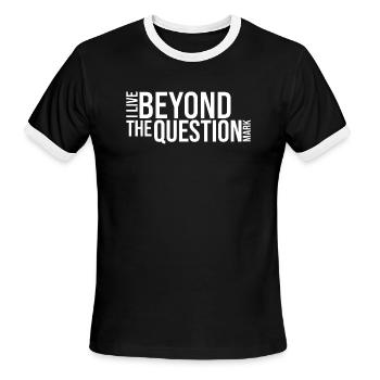 Beyond The Question Mark - Men's Ringer T-Shirt - black/white - Front - Jackson (183cm)