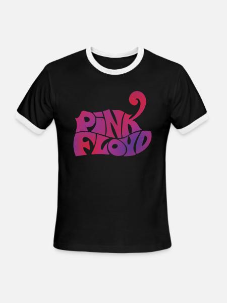 Pink Floyd Writing Pink - Men's Ringer T-Shirt - black/white