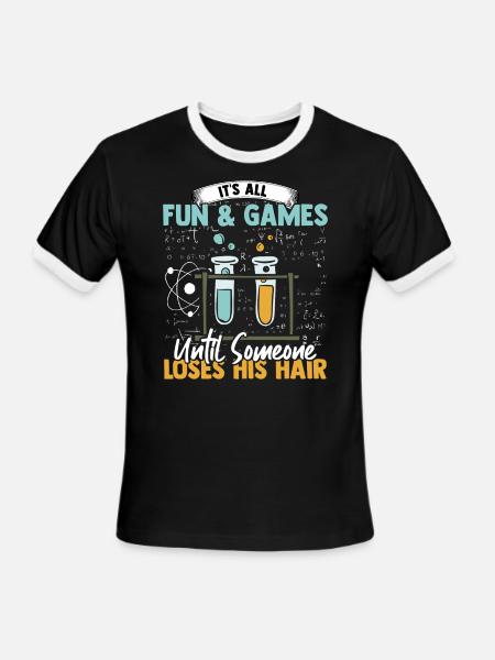 Chemistry - Men's Ringer T-Shirt - black/white