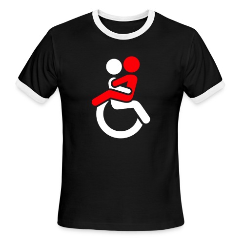 Wheelchair Love for adults. Humor shirt - Men's Ringer T-Shirt