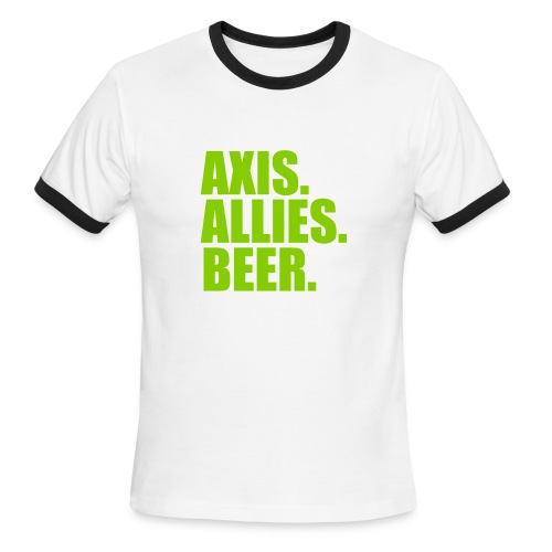 Axis. Allies. Beer. Axis & Allies - Men's Ringer T-Shirt