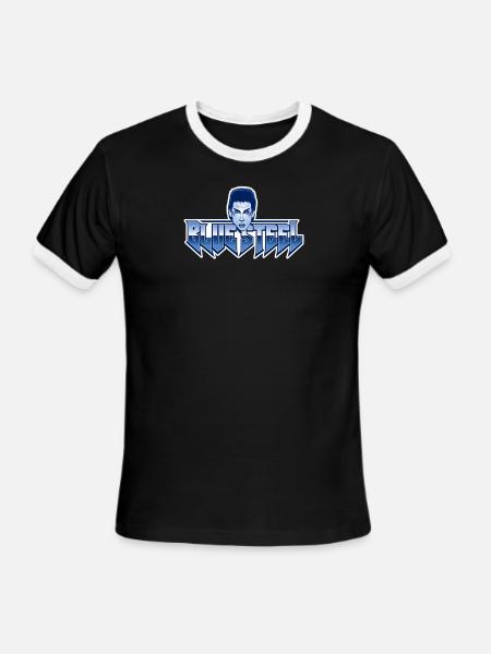 Blue Steel - Men's Ringer T-Shirt - black/white