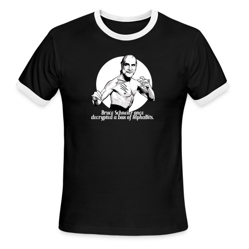 Bruce Schneier Fact #2b - Men's Ringer T-Shirt