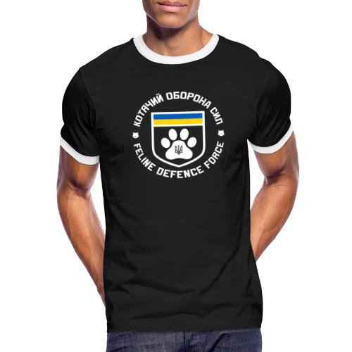 Feline Defense Force Logo EU - Men's Ringer T-Shirt