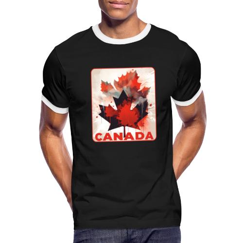 Canada Inked Leaf - Men's Ringer T-Shirt