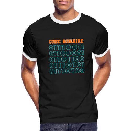 Hi in binary code - Men's Ringer T-Shirt