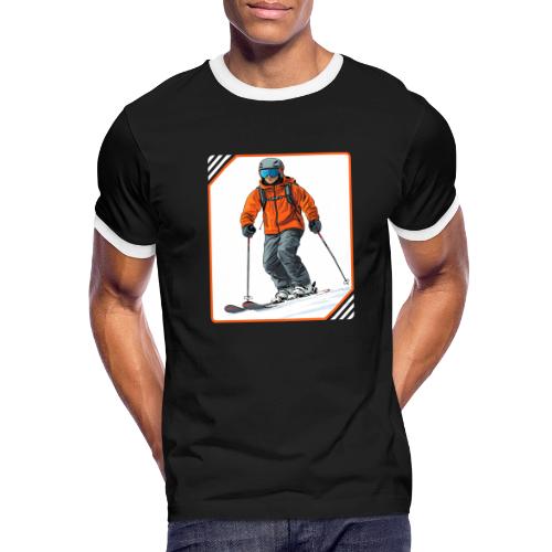 Skiing Thrill Ride - Men's Ringer T-Shirt