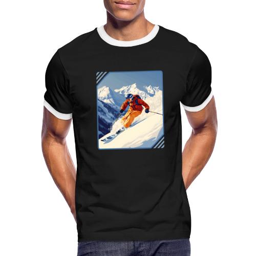 Mountain Skiing Vibes - Men's Ringer T-Shirt