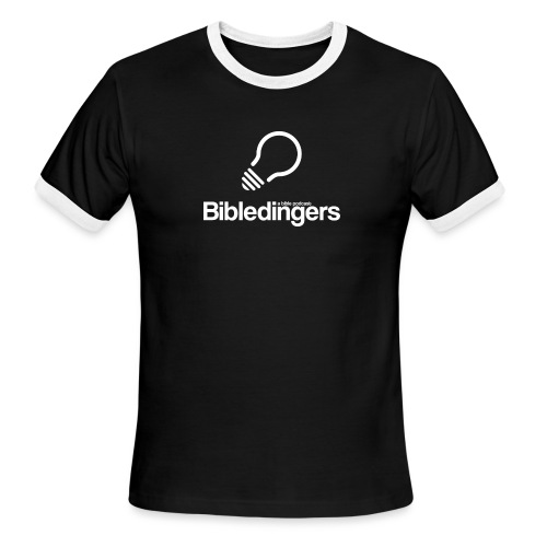 White Logo - Men's Ringer T-Shirt