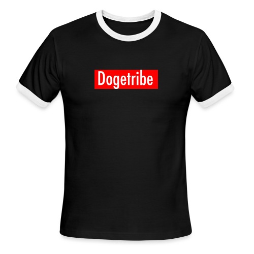 Dogetribe red logo - Men's Ringer T-Shirt