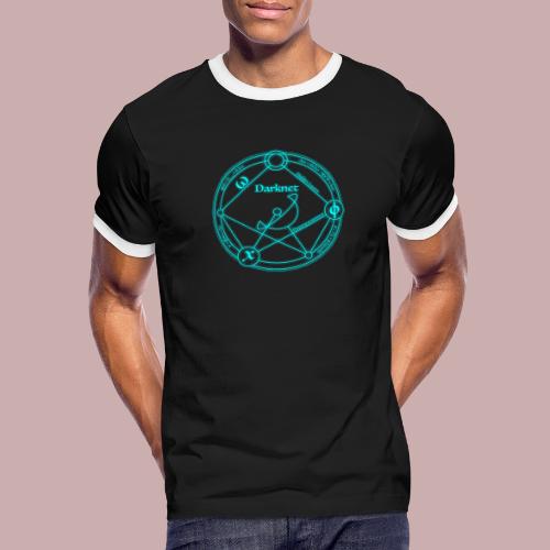 darknet logo cyan - Men's Ringer T-Shirt