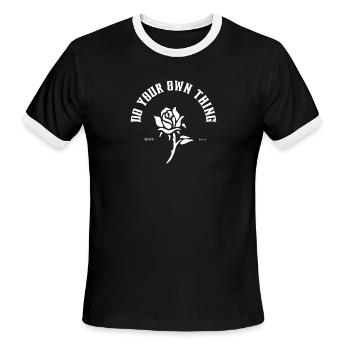 Do your own thing Tshirts - Men's Ringer T-Shirt - black/white - Front - Jackson (183cm)