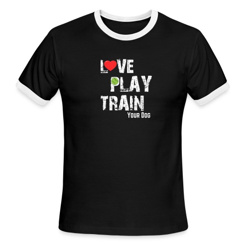 Love.Play.Train Your dog - Men's Ringer T-Shirt