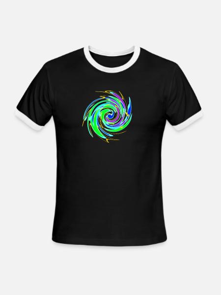 Where's the Purple? - Men's Ringer T-Shirt - black/white