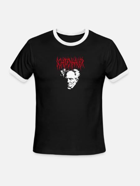 Arthur Schopenhauer - Men's Ringer T-Shirt - black/white