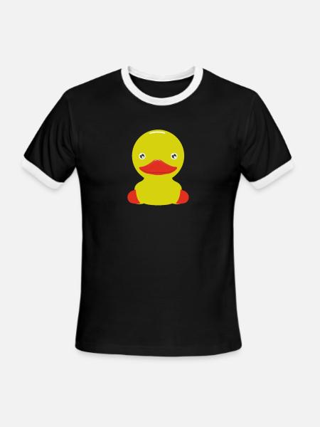 Right - Men's Ringer T-Shirt - black/white
