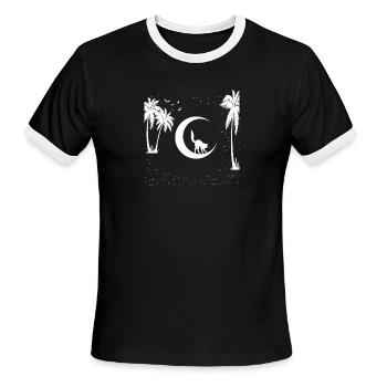 x rated - Men's Ringer T-Shirt - black/white - Front - Jackson (183cm)