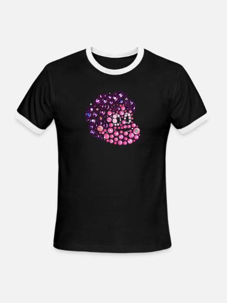 Bubbly Personality - Men's Ringer T-Shirt - black/white