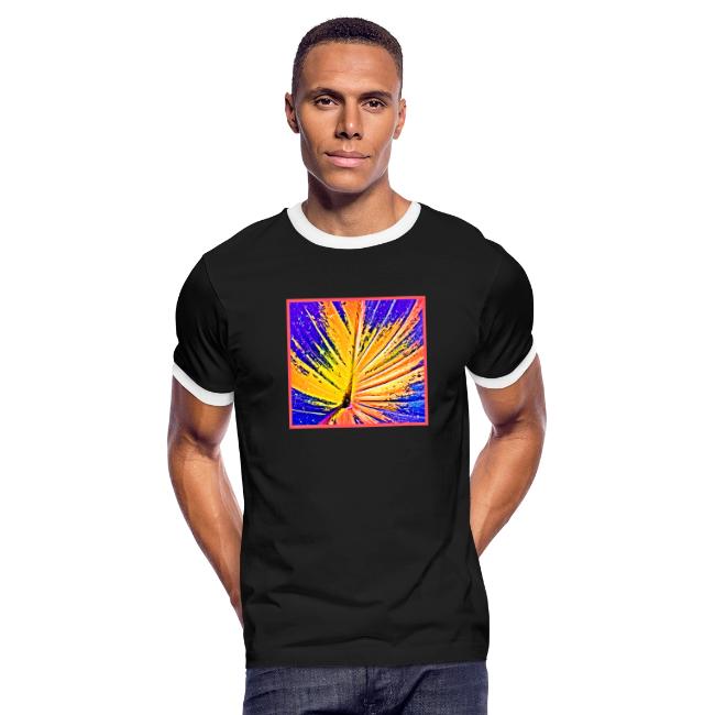 Vibrant Neon Leaf Pattern