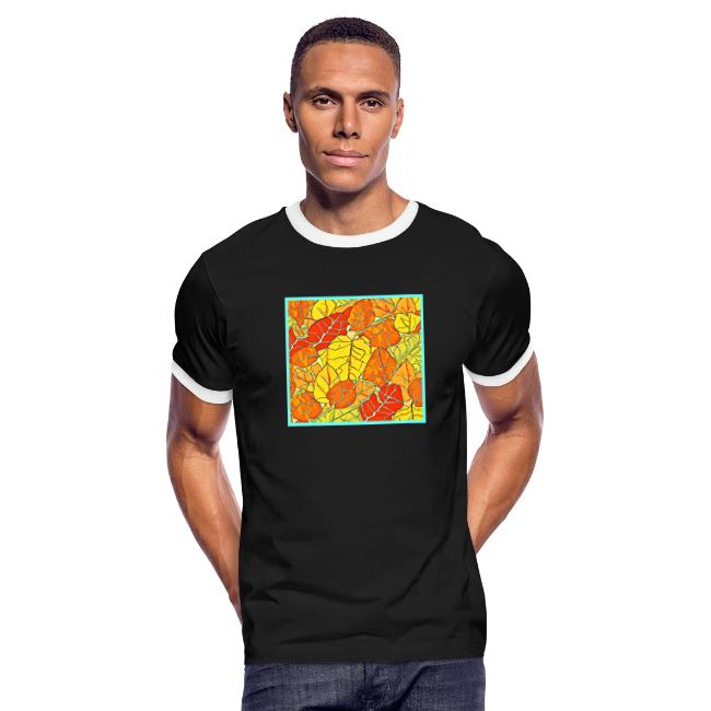 Neon Foliage Burst Vibrant Design