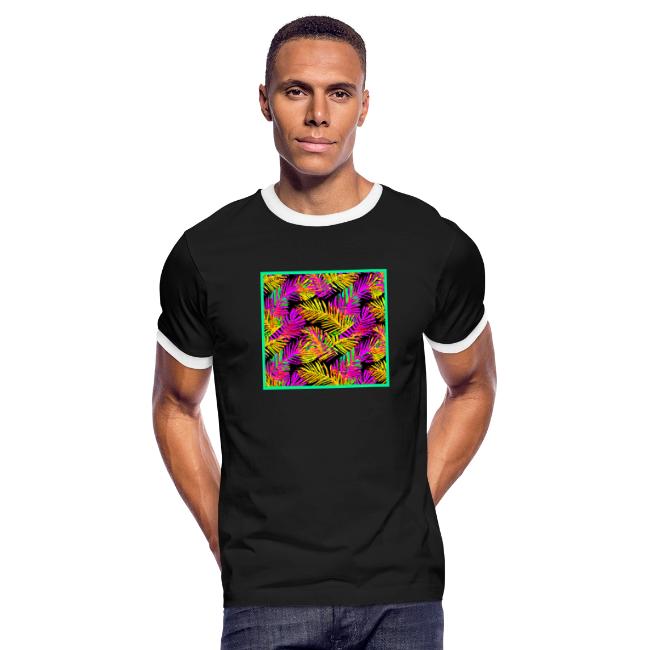 Chic Neon Leaf Lively Design