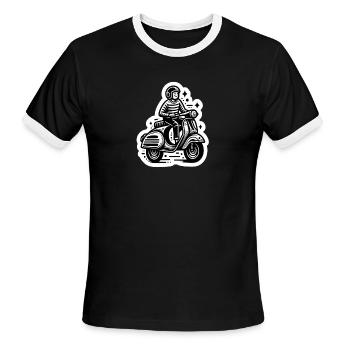 "Unique T-Shirts Bold Designs for Your Unique Styl - Men's Ringer T-Shirt - black/white - Front - Jackson (183cm)