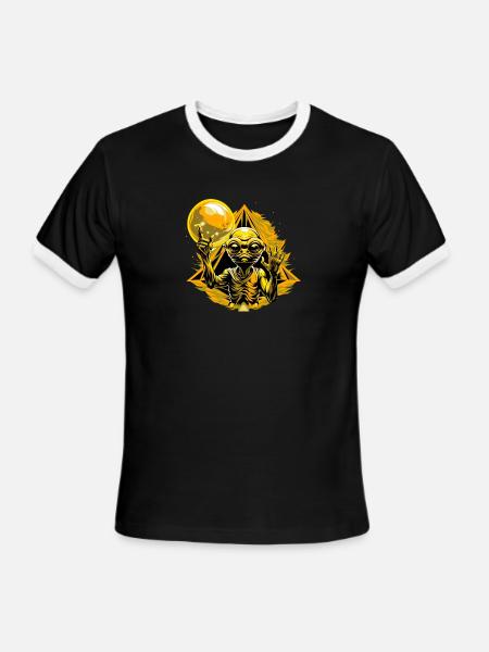 IlluminET72 - Men's Ringer T-Shirt - black/white