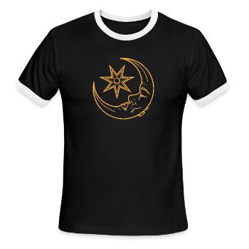 The Moon Thief - Men's Ringer T-Shirt - black/white - Front - Jackson (183cm)
