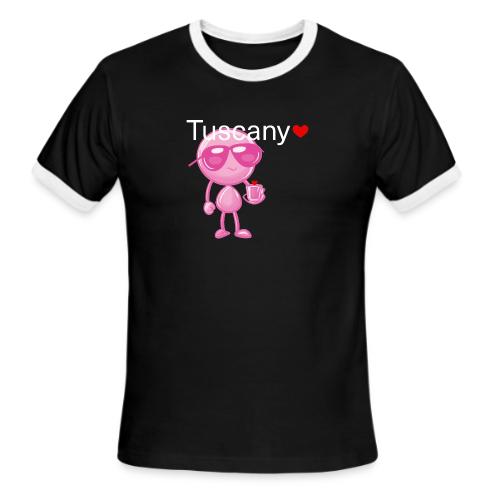 Smoon City_Tuscany Pink - Men's Ringer T-Shirt