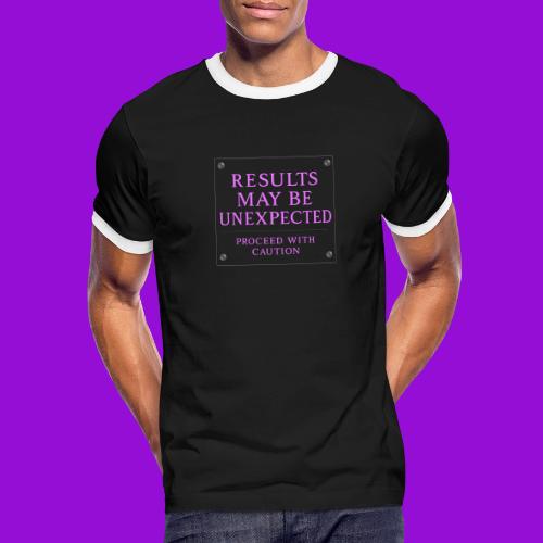 Results - Neon Purple - Men's Ringer T-Shirt