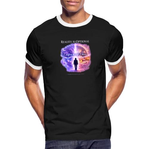 Reality Is Optional Cosmic Reality Shifting Portal - Men's Ringer T-Shirt