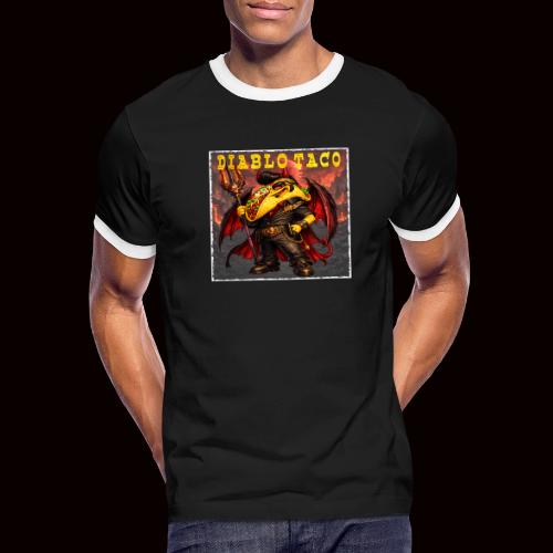 The Diablo Taco Spicy Demon Character - Men's Ringer T-Shirt
