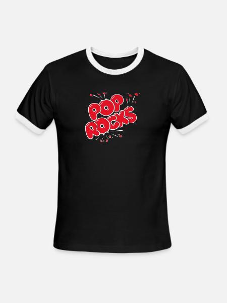 Pop Rocks 2 - Men's Ringer T-Shirt - black/white