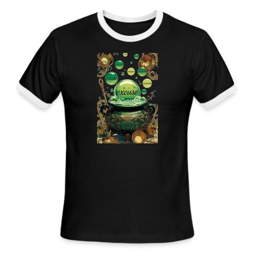 Emerald Excuses Cauldron Graphic Tee - Men's Ringer T-Shirt