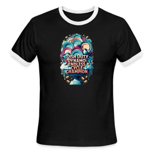 Dish Duty Dynamo T Shirt, Endless Cycle Champion - Men's Ringer T-Shirt